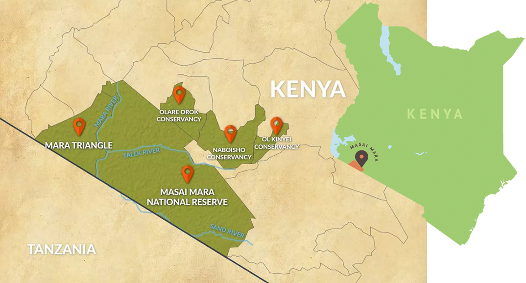 Map of Maasai Mara